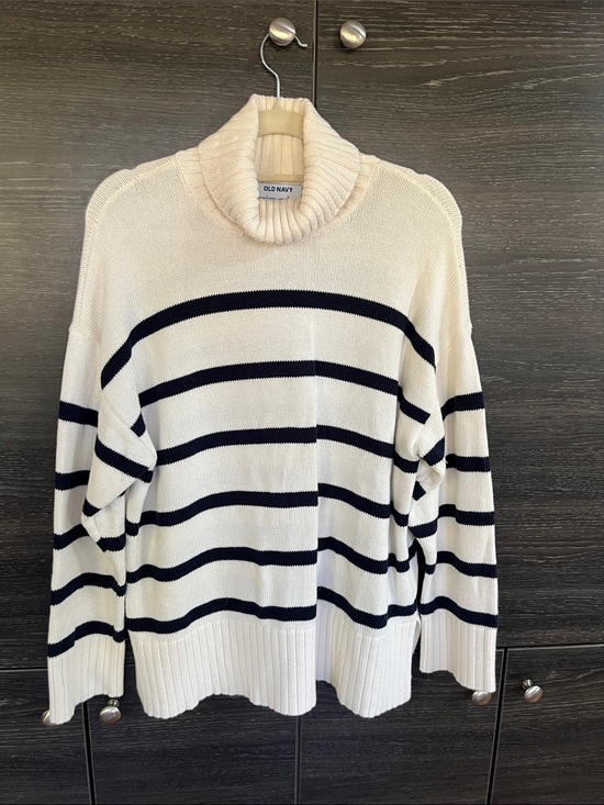 Sweaters - Old Navy Nautical Cowl Cotton Sweater L